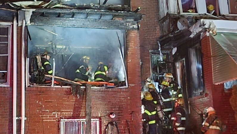 9 Firefighters Injured as Burning Home Crashes Down in Philadelphia ...